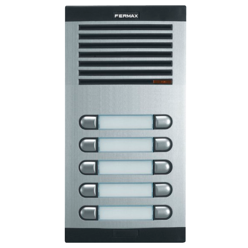 Placa de Audio FERMAX® CITY™ Classic 5 AP 205 (4+N) - 10 Pulsadores//FERMAX® CITY™ Classic 5 AP 205 Audio Entry Panel (4+N) - 10 Pushbuttons