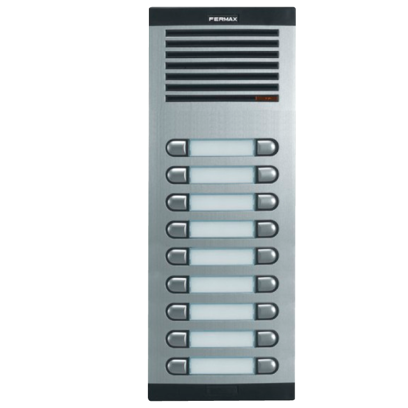 Placa de Audio FERMAX® CITY™ Classic 7 AP 209 (4+N) - 18 Pulsadores//FERMAX® CITY™ Classic 7 AP 209 Audio Entry Panel (4+N) - 18 Push Buttons