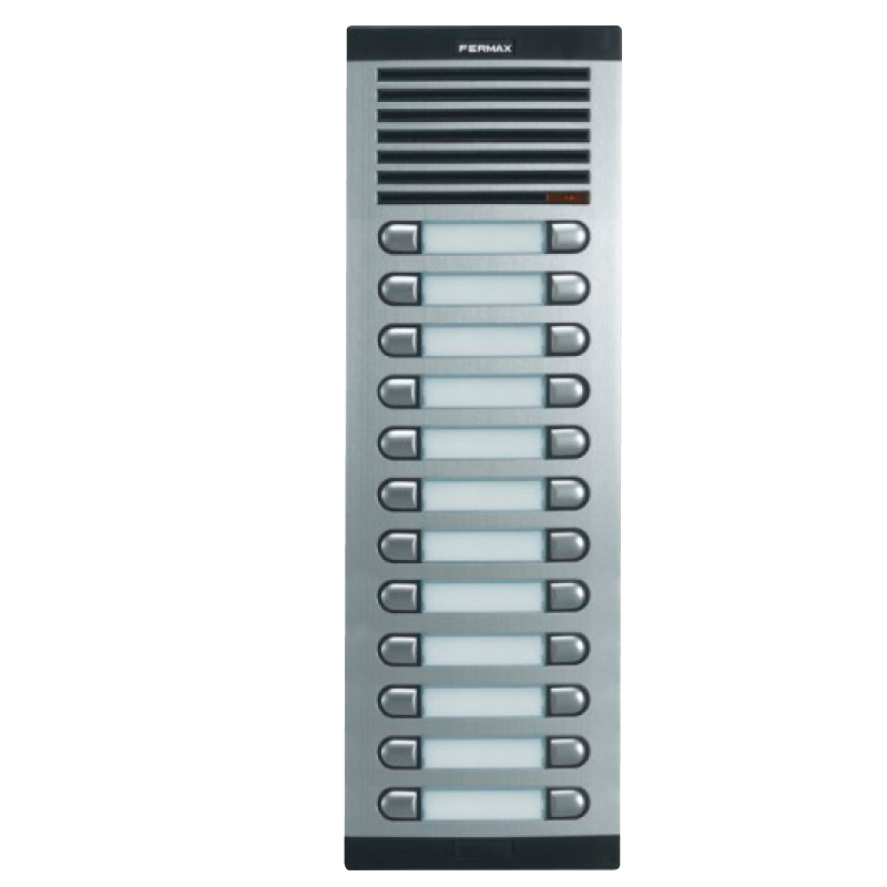 Placa de Audio FERMAX® CITY™ Classic 8 AP 212 (4+N) - 24 Pulsadores//FERMAX® CITY™ Classic 8 AP 212 (4+N) Audio Entry Panel - 24 Push Buttons