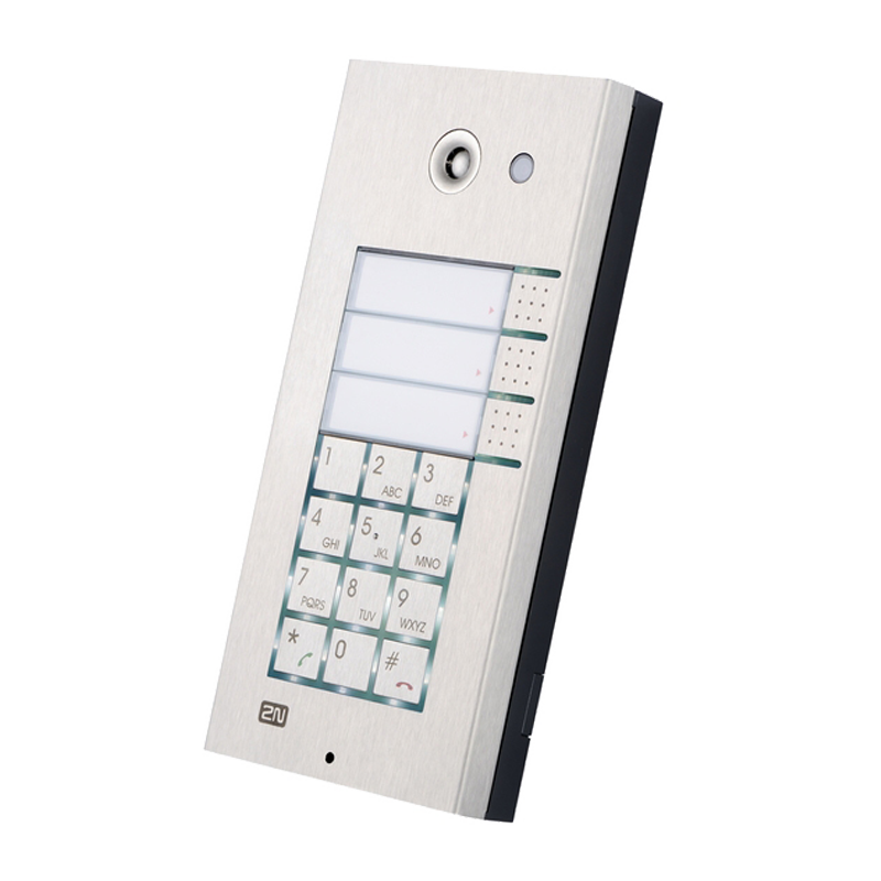 Video-Interfono 2N® Helios IP Vario™ 3 Botones + Teclado//3 Buttons 2N® Helios IP Vario™ Video-Audio Station with KBD.