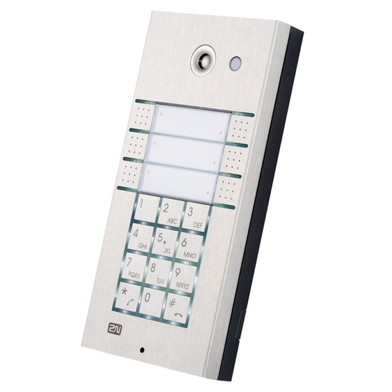 Interfono 2N® Helios IP Vario™ 3x2 Botones + Teclado//3x2 Buttons 2N® Helios IP Vario™ Audio Station + KBD.