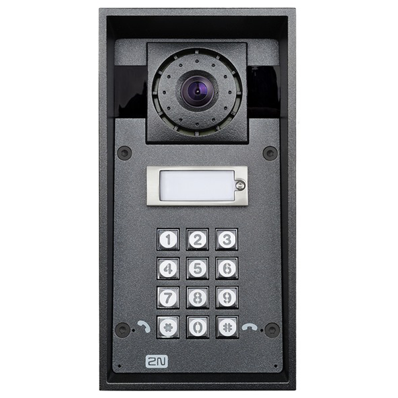 Video-Interfono HD 2N® Helios IP Force™ 1 Botón y Teclado//1 Button 2N® Helios IP Force™ VideoHD-Audio Station with KBD.