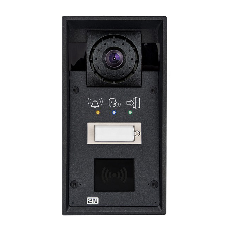 Interfono 2N® Helios IP Force™ 1 Botón con Pictogramas//1 Button 2N® Helios IP Force™ VideoHD-Audio Station with Pics.