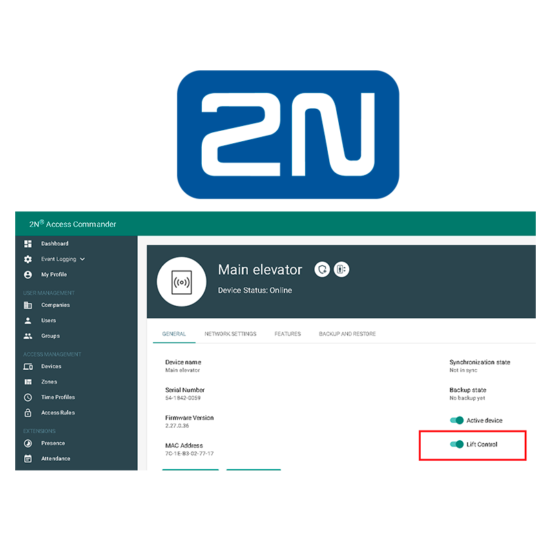 Licencia 2N® para Módulo de Ascensores//2N® License for Elevator Module