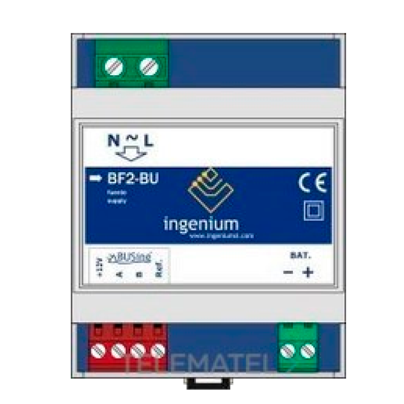 Fuente  FERMAX® Ingenium™ BF2 - 12VDC 0,5Amp (DIN-2)//FERMAX® Ingenium™ BF2 PSU - 12VDC 0.5Amp (DIN-2)