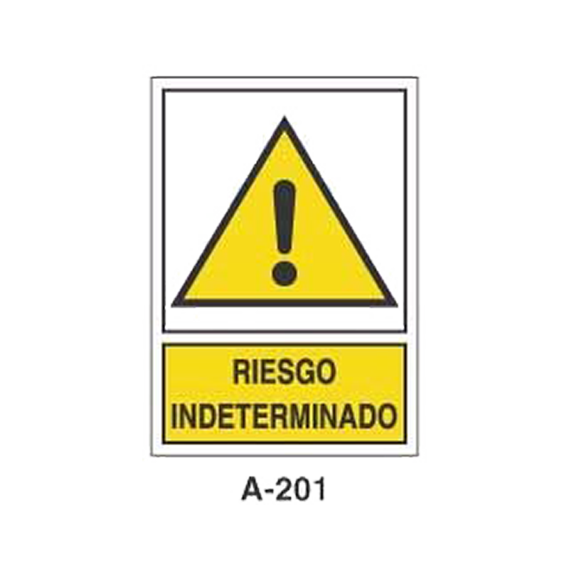 Placa de Aviso de Peligro Tipo 1 (Lámina - Clase A)//Warning & Danger Signboard Type 1 (Plastic Sheet - Class A)