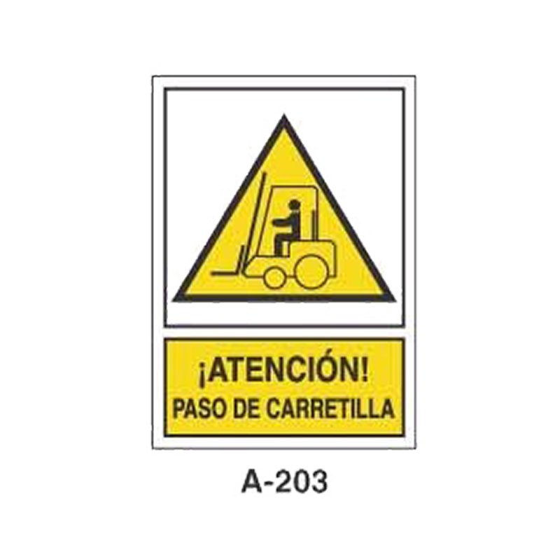 Placa de Aviso de Peligro Tipo 1 (Lámina - Clase A)//Warning & Danger Signboard Type 1 (Plastic Sheet - Class A)