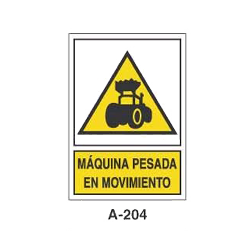 Placa de Aviso de Peligro Tipo 1 (Lámina - Clase A)//Warning & Danger Signboard Type 1 (Plastic Sheet - Class A)