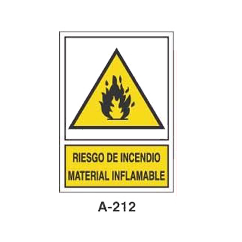 Placa de Aviso de Peligro Tipo 1 (Lámina - Clase A)//Warning & Danger Signboard Type 1 (Plastic Sheet - Class A)