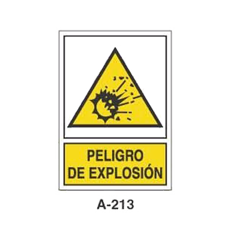 Placa de Aviso de Peligro Tipo 1 (Lámina - Clase A)//Warning & Danger Signboard Type 1 (Plastic Sheet - Class A)