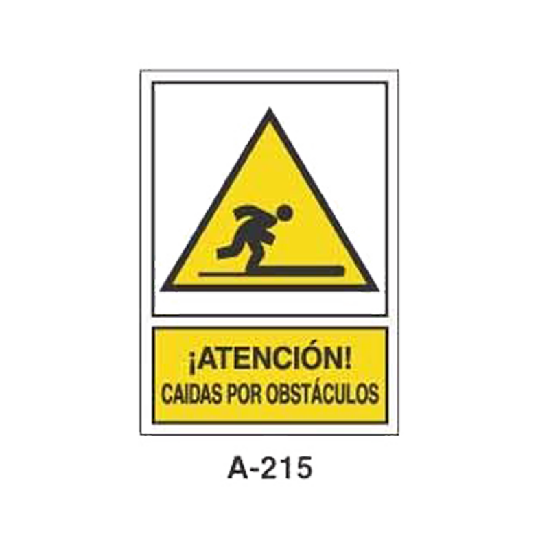 Placa de Aviso de Peligro Tipo 1 (Lámina - Clase A)//Warning & Danger Signboard Type 1 (Plastic Sheet - Class A)