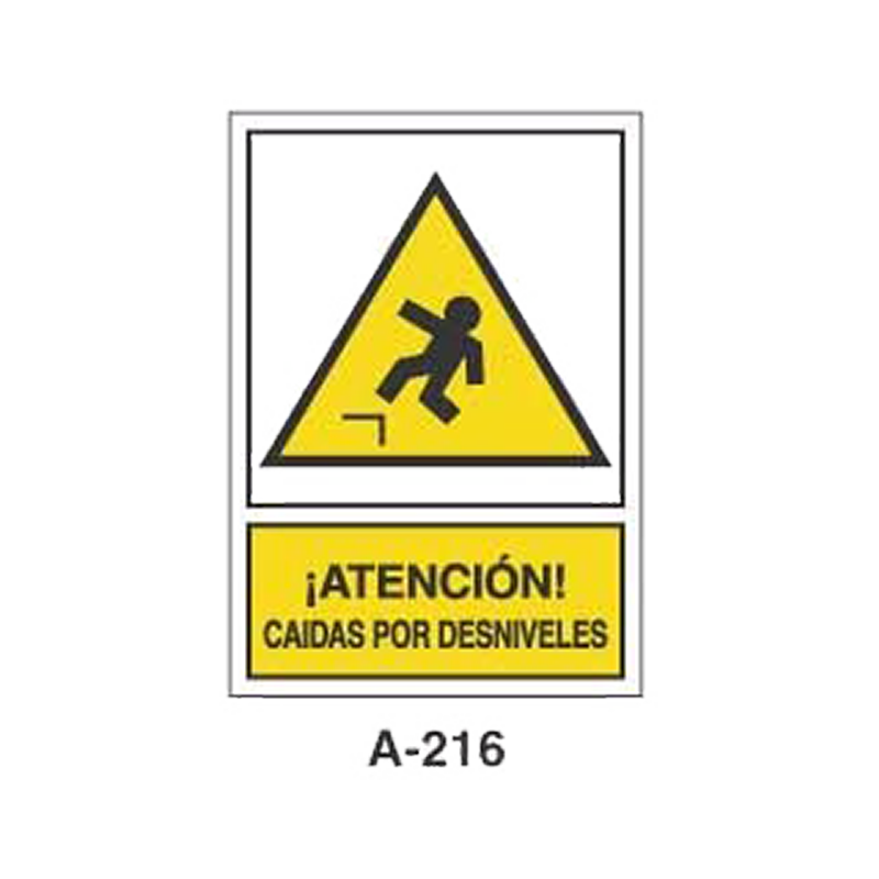Placa de Aviso de Peligro Tipo 1 (Lámina - Clase A)//Warning & Danger Signboard Type 1 (Plastic Sheet - Class A)