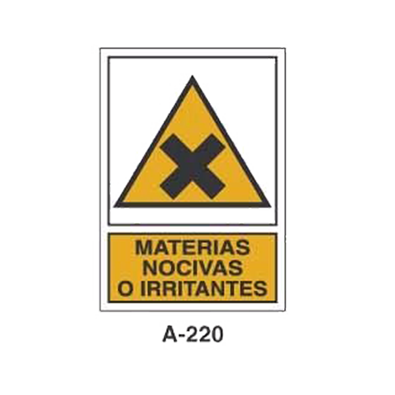 Placa de Aviso de Peligro Tipo 1 (Lámina - Clase A)//Warning & Danger Signboard Type 1 (Plastic Sheet - Class A)