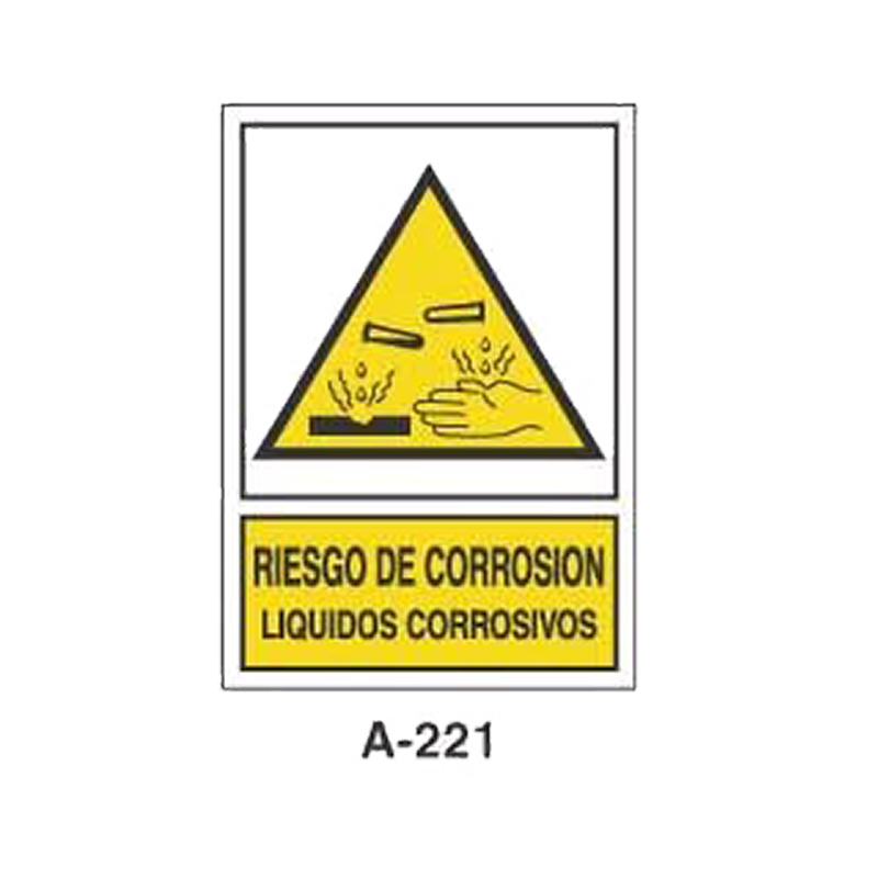Placa de Aviso de Peligro Tipo 1 (Lámina - Clase A)//Warning & Danger Signboard Type 1 (Plastic Sheet - Class A)