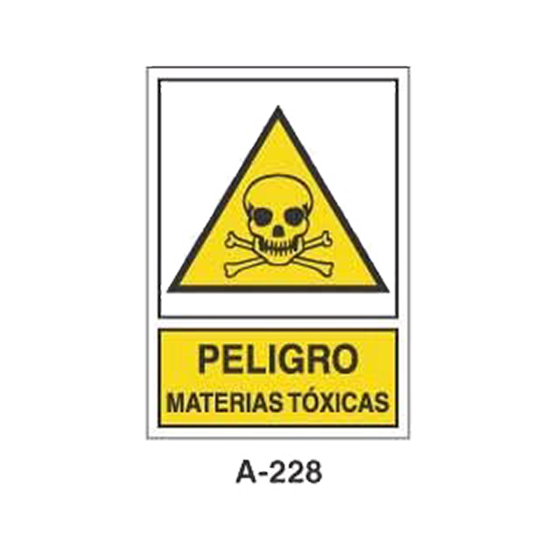 Placa de Aviso de Peligro Tipo 1 (Lámina - Clase A)//Warning & Danger Signboard Type 1 (Plastic Sheet - Class A)