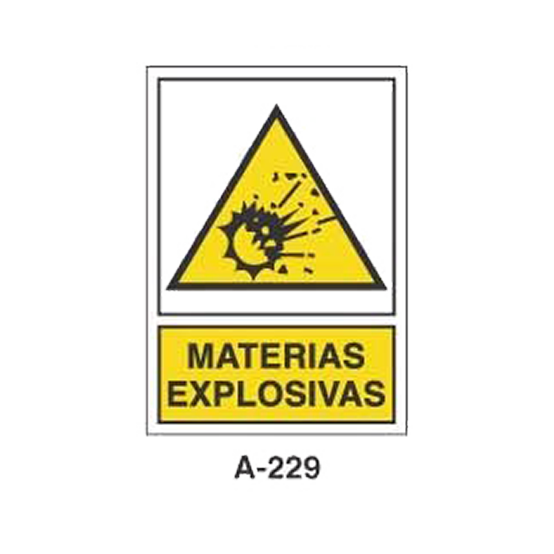 Placa de Aviso de Peligro Tipo 1 (Lámina - Clase A)//Warning & Danger Signboard Type 1 (Plastic Sheet - Class A)