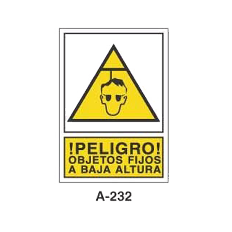 Placa de Aviso de Peligro Tipo 1 (Lámina - Clase A)//Warning & Danger Signboard Type 1 (Plastic Sheet - Class A)