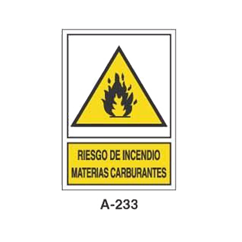 Placa de Aviso de Peligro Tipo 1 (Lámina - Clase A)//Warning & Danger Signboard Type 1 (Plastic Sheet - Class A)