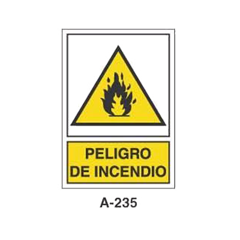 Placa de Aviso de Peligro Tipo 1 (Placa - Clase B)//Warning & Danger Signboard Type 1 (Plastic Sheet - Class B)