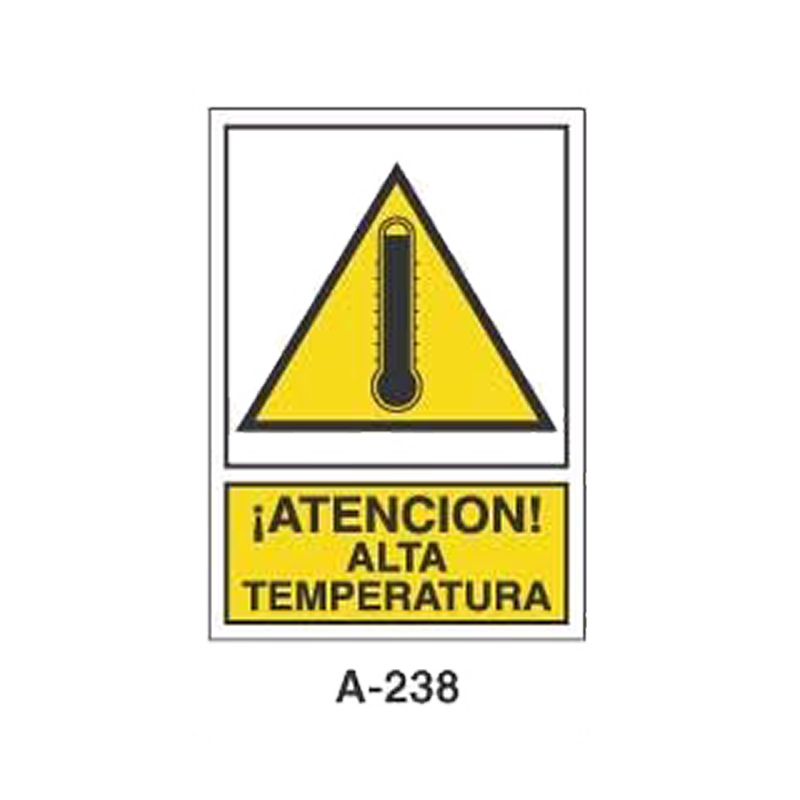 Placa de Aviso de Peligro Tipo 2 (Lámina - Clase A)//Warning & Danger Signboard Type 2 (Plastic Sheet - Class A)
