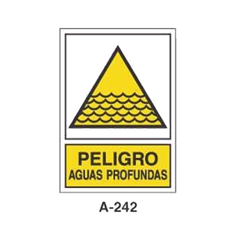 Placa de Aviso de Peligro Tipo 2 (Placa - Clase B)//Warning & Danger Signboard Type 2 (Plastic Sheet - Class B)