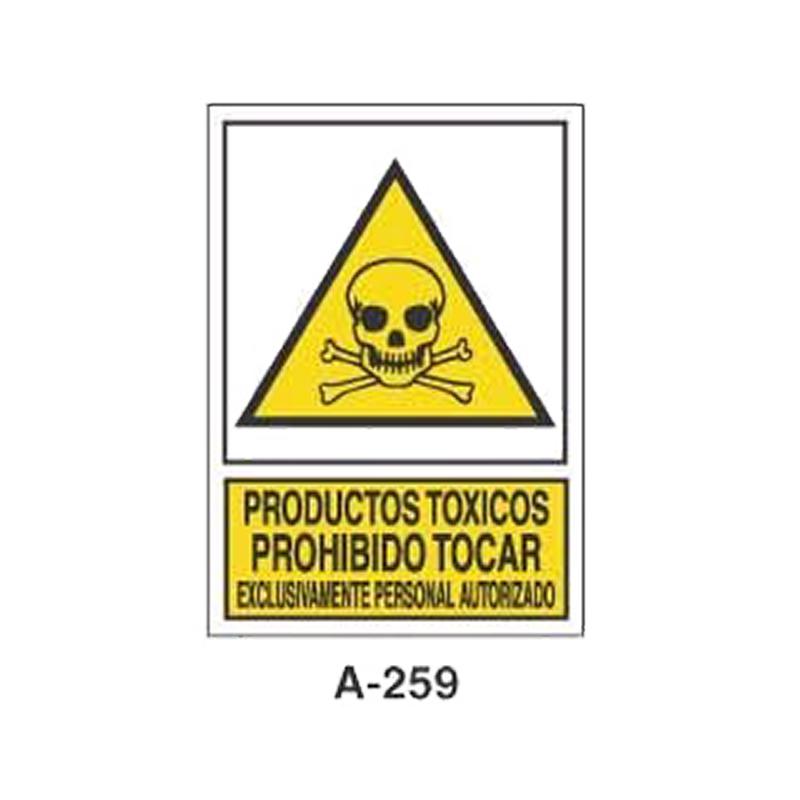 Placa de Aviso de Peligro Tipo 2 (Lámina - Clase A)//Warning & Danger Signboard Type 2 (Plastic Sheet - Class A)