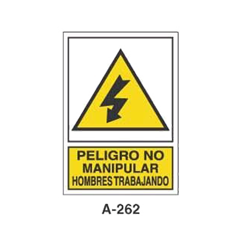 Placa de Aviso de Peligro Tipo 2 (Placa - Clase B)//Warning & Danger Signboard Type 2 (Plastic Sheet - Class B)