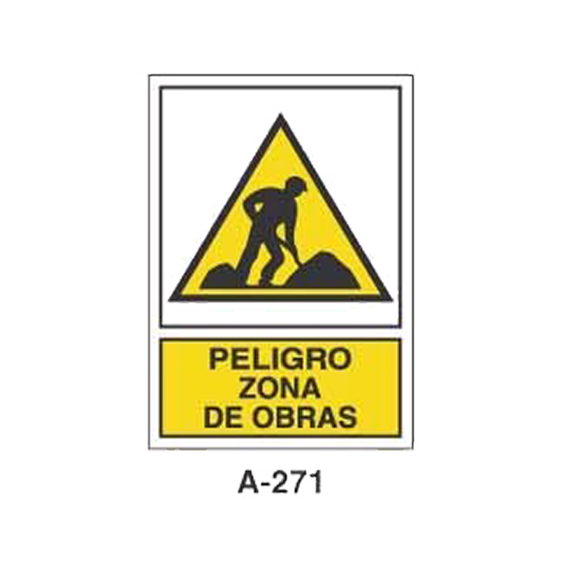 Placa de Aviso de Peligro Tipo 2 (Placa - Clase B)//Warning & Danger Signboard Type 2 (Plastic Sheet - Class B)