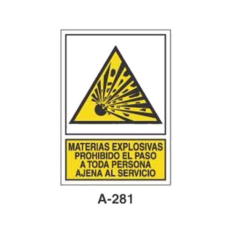 Placa de Aviso de Peligro Tipo 3 (Placa - Clase B)//Warning & Danger Signboard Type 3 (Plastic Sheet - Class B)