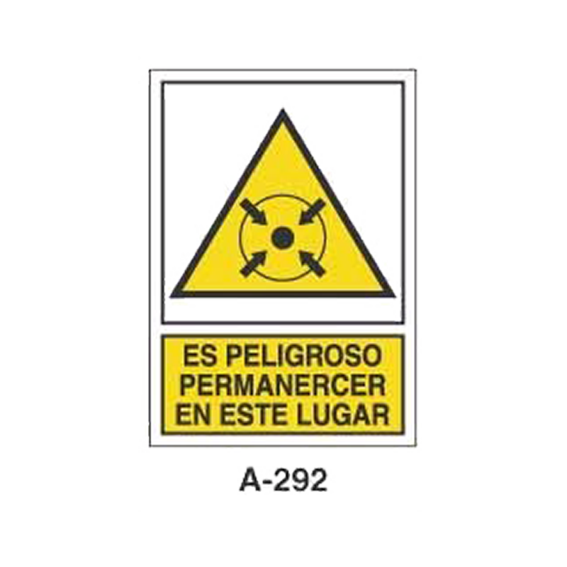 Placa de Aviso de Peligro Tipo 3 (Placa - Clase B)//Warning & Danger Signboard Type 3 (Plastic Sheet - Class B)