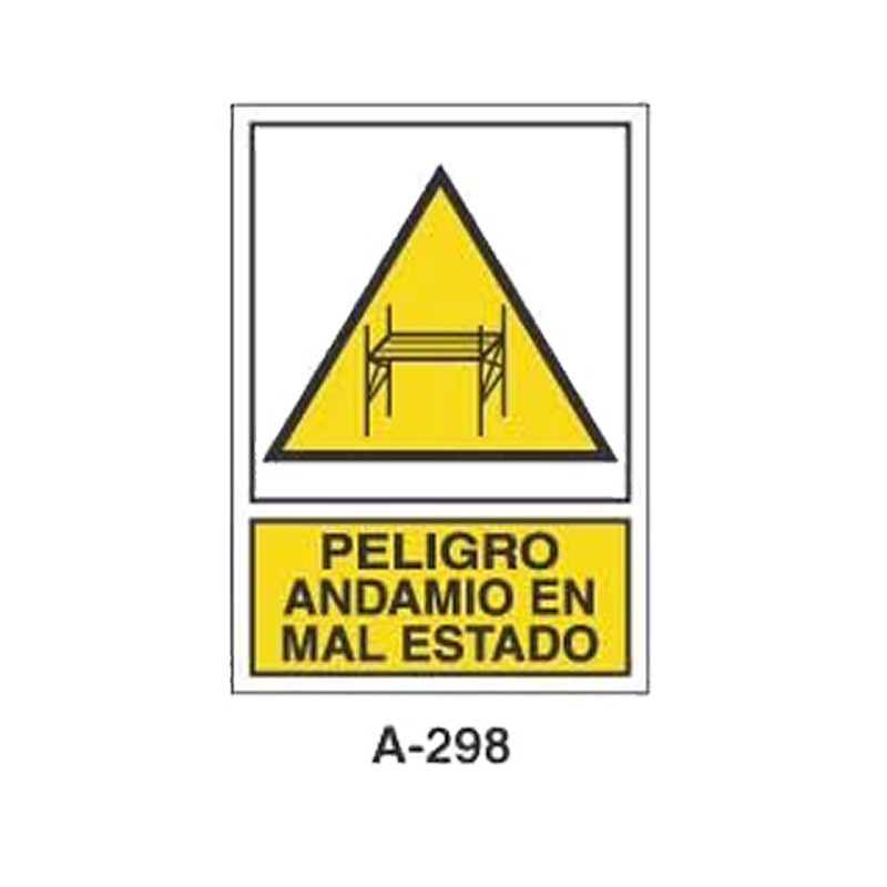 Placa de Aviso de Peligro Tipo 3 (Placa - Clase B)//Warning & Danger Signboard Type 3 (Plastic Sheet - Class B)