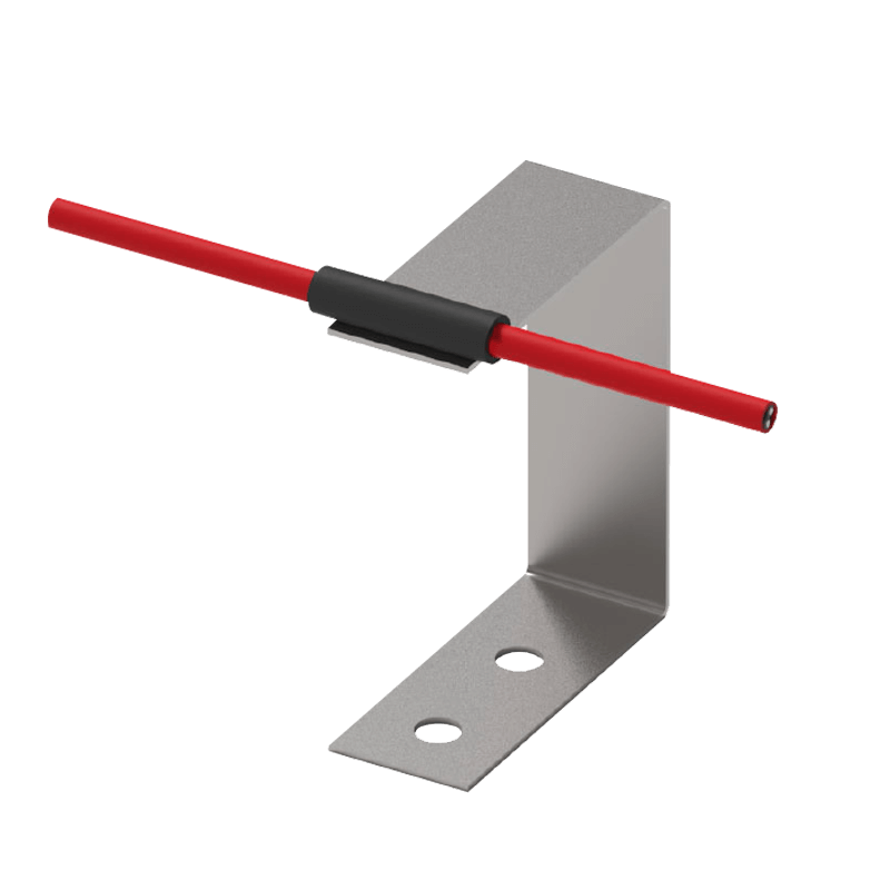 Pack de 25 Soportes en Forma de U (Acero Inox)//LHD Cable Accessory - Bracket "L", 100mm (3.9") (St Steel) w/ Sleeve - Qty 25
