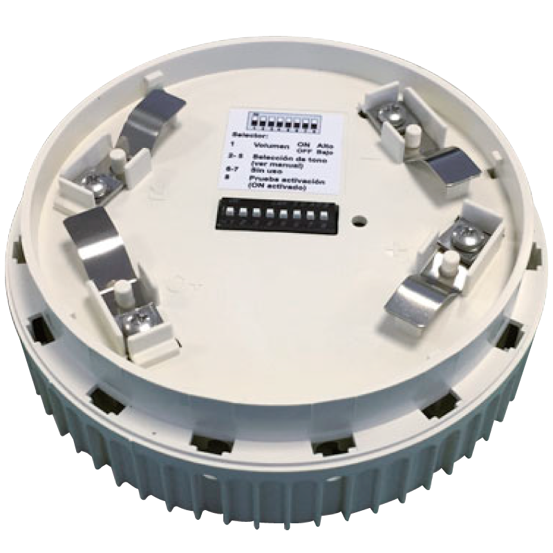 Base para Detector Algorítmico AGUILERA™ con Sirena (Bajo Consumo)//Base for AGUILERA™ Algorithmic Detector with Sounder (Low Consumption)