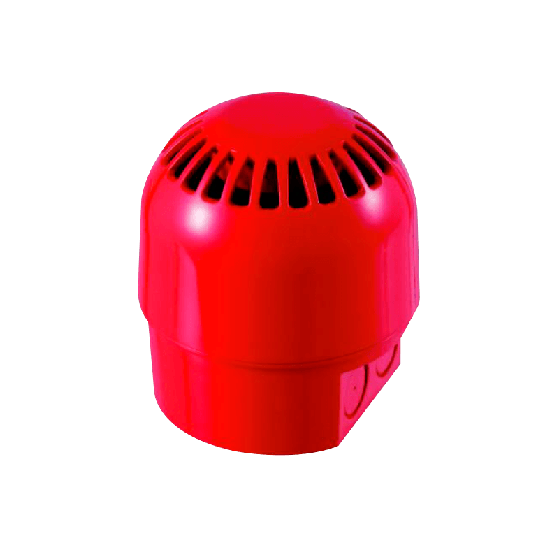 Sirena UTC™ Aritech™ Roja de Base Alta (para Tubo Visto)//UTC™ Aritech™ 2000 Series Loop Powered Sounder, Multi-Tone, Deep Base