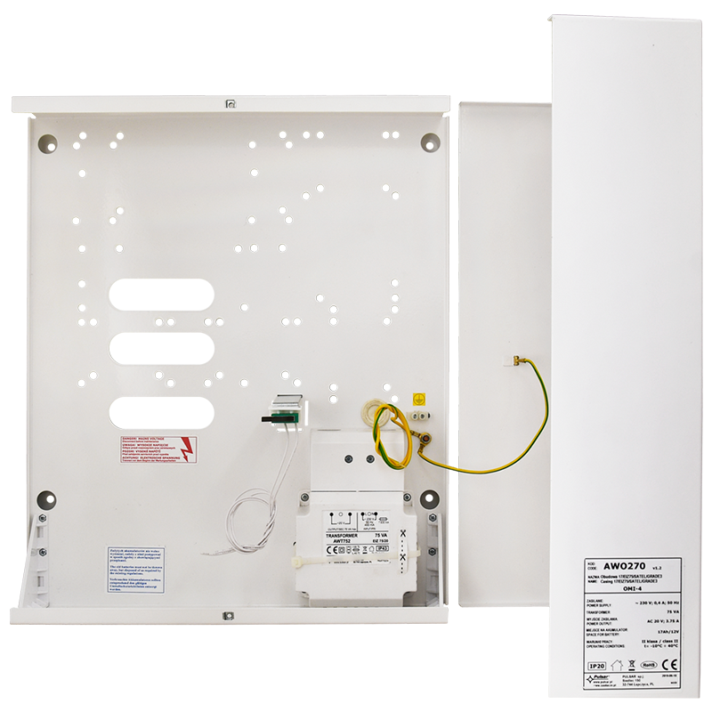 Caja PULSAR® 17/EIZ75/SATEL/GRADE3 para Centrales de Intrusión - G3//PULSAR® Casing 17/EIZ75/SATEL/GRADE3 for Alarm Panels - G3