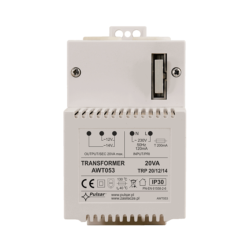 Transformador PULSAR® TRP 20VA/12V/14V//PULSAR® TRP 20VA/12V/14V Transformer