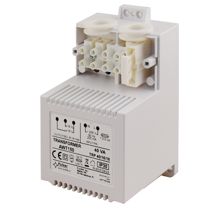 Transformador PULSAR® AWT150 TRP 40VA  16/18//PULSAR® AWT150 TRP 40VA 16/18 Transformer