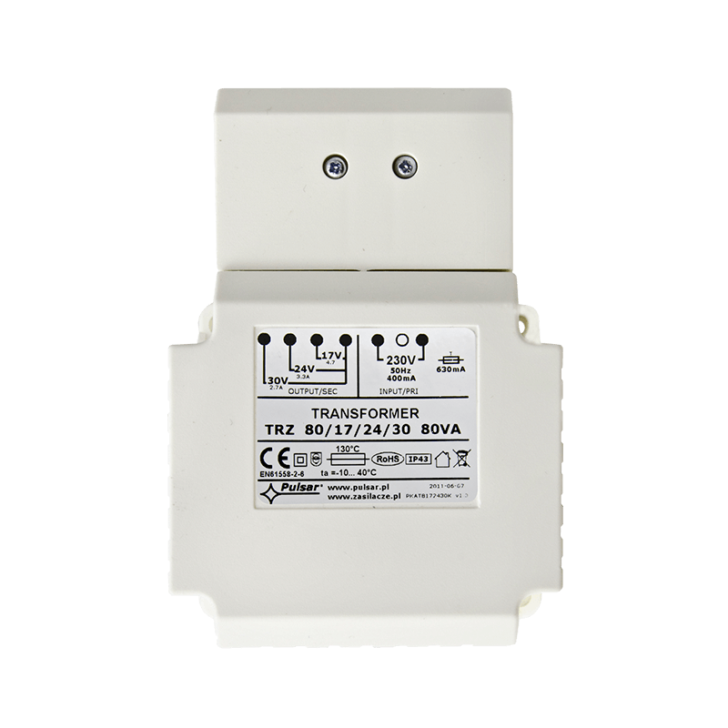 Transformador PULSAR® AWT8172430 TRZ 80VA 17/24/30//PULSAR® AWT8172430 TRZ 80VA 17/24/30 Transformer