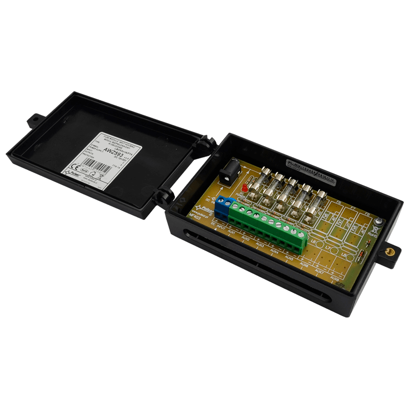 Módulo de Distribución y Fusibles en ABS PULSAR® LBC5/5x1A/FTA//PULSAR® LBC5/5x1A/FTA Distribution Module and Fuses in ABS