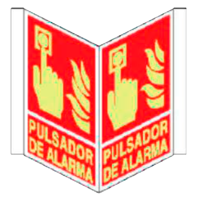 Placa con Solapa Tipo 10 (Placa - Clase B)//Fire Signboard with Flap Type 10 (Plastic Sheet - Class B)