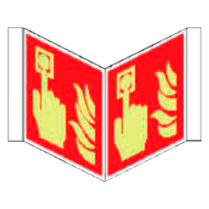 Placa con Solapa Tipo 8 (Lámina - Clase A)//Fire Signboard with Flap Type 8 (Plastic Sheet - Class A)