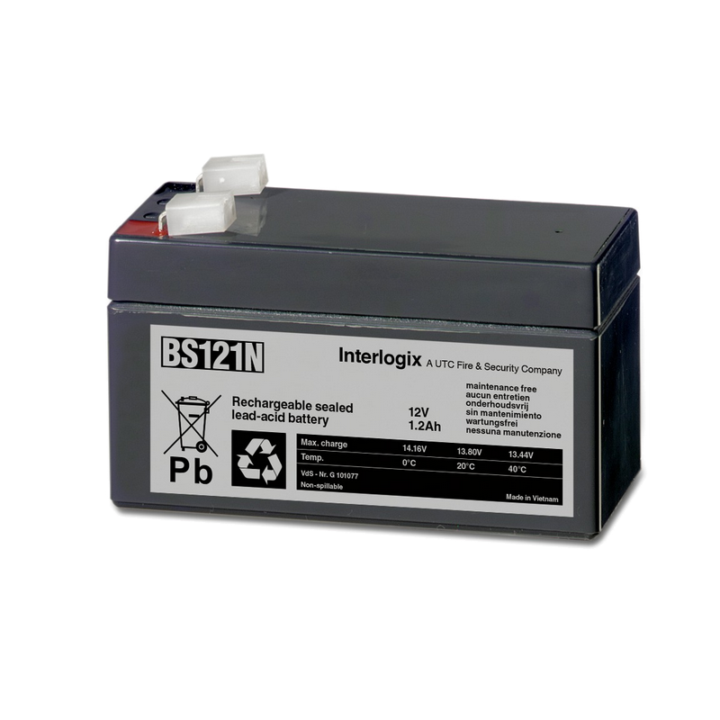 Batería de Plomo UTC™ Interlogix® 12VDC 1.2Ah//UTC™ Interlogix® Lead Battery 12VDC 1.2Ah