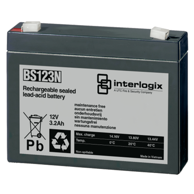 Batería de Plomo UTC™ Interlogix® 12VDC 3Ah//UTC™ Interlogix® Lead Battery 12VDC 3Ah