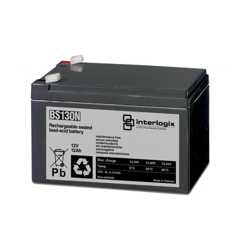 Batería de Plomo UTC™ Interlogix® 12VDC 12Ah//UTC™ Interlogix® Lead Battery 12VDC 12Ah