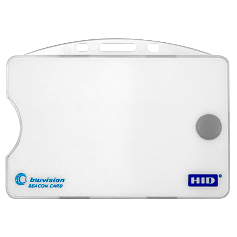 Tarjeta-Beacon HID® Bluvision™ BEEK con Botón de Aviso (Pre-Provisionado)//HID® Bluvision™ BEEKs Duress Badge - Pre-Provisioned