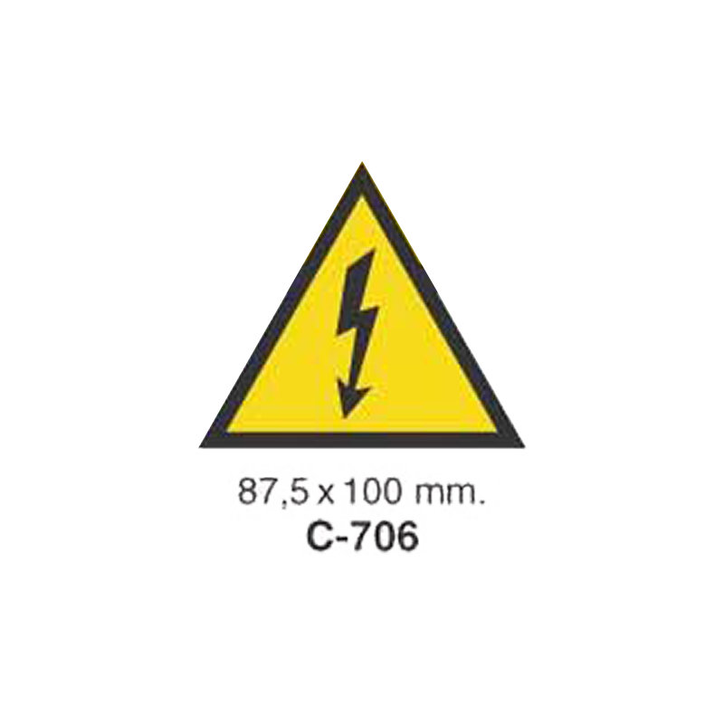 Cartel Adhesivo de Seguridad para Indicaciones de Oficinas y de Peligro//Adhesive Safety Signboard for Office and Danger Instructions