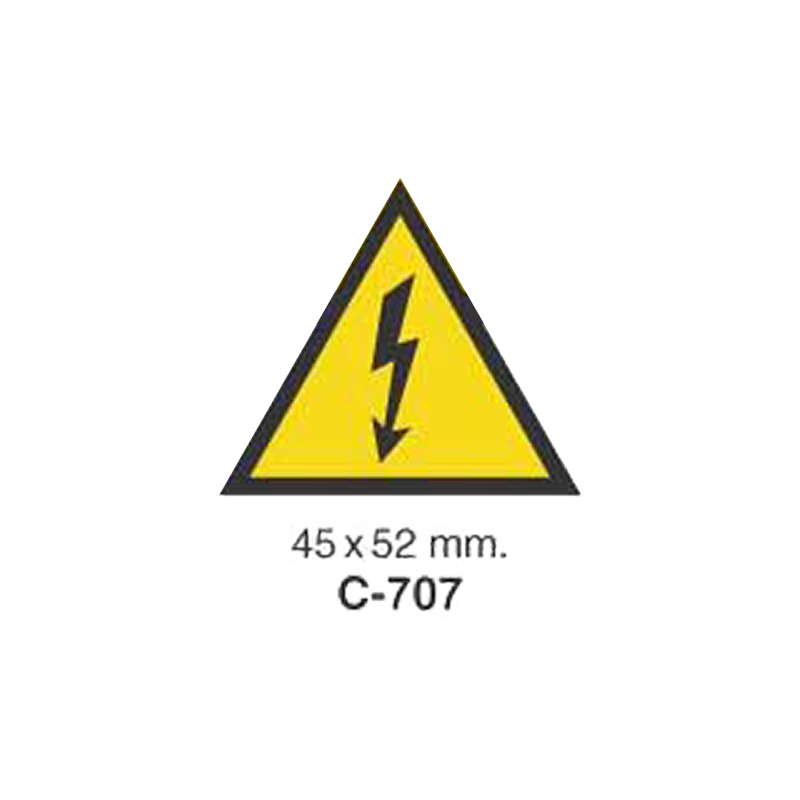 Cartel Adhesivo de Seguridad para Indicaciones de Oficinas y de Peligro//Adhesive Safety Signboard for Office and Danger Instructions