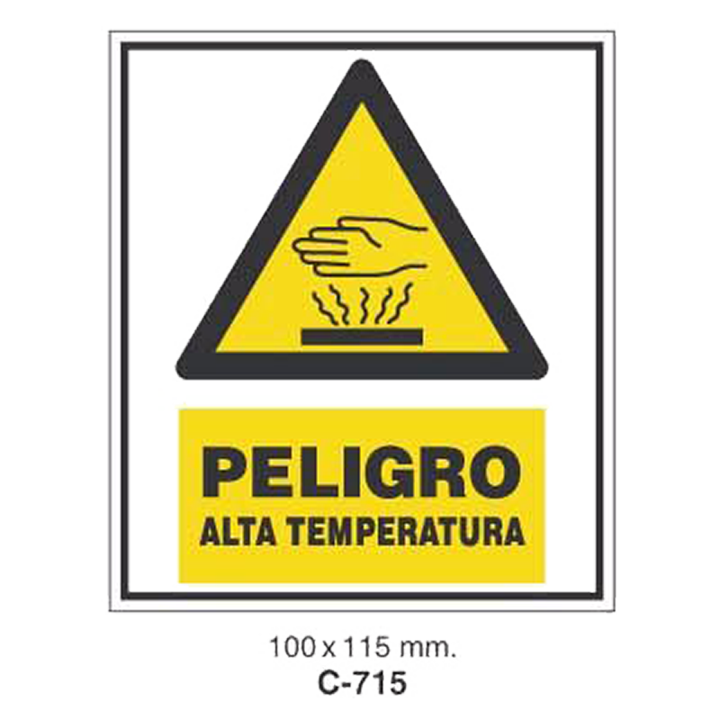 Cartel Adhesivo de Seguridad para Indicaciones de Oficinas y de Peligro//Adhesive Safety Signboard for Office and Danger Instructions