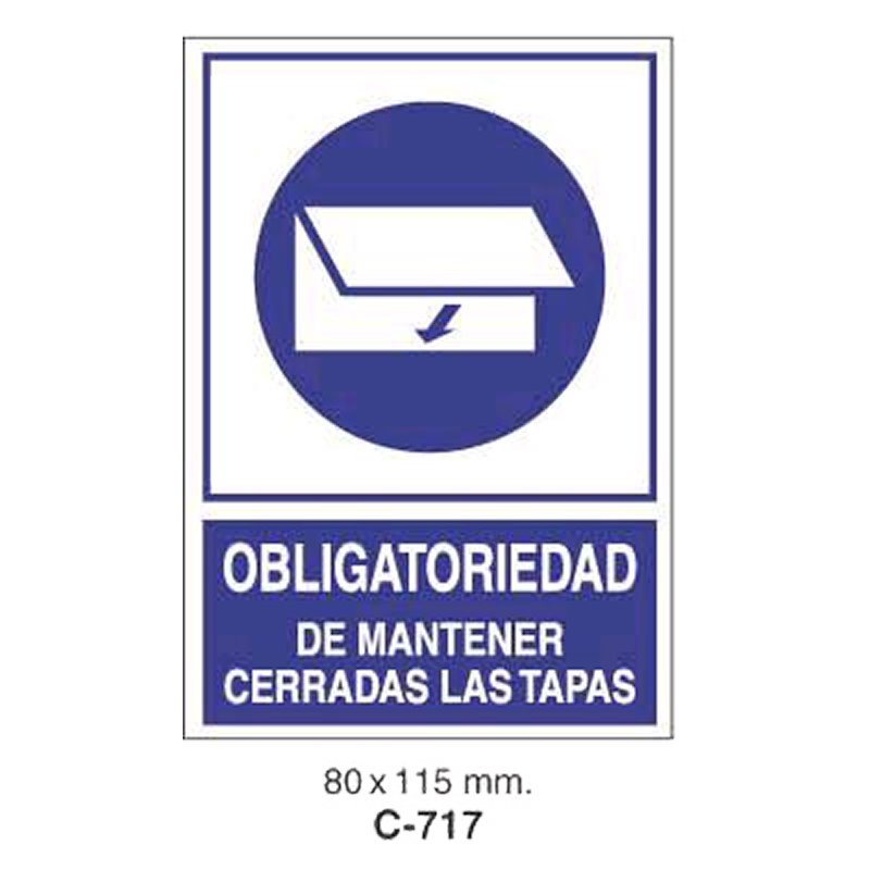 Cartel Adhesivo de Seguridad para Indicaciones de Oficinas y de Peligro//Adhesive Safety Signboard for Office and Danger Instructions