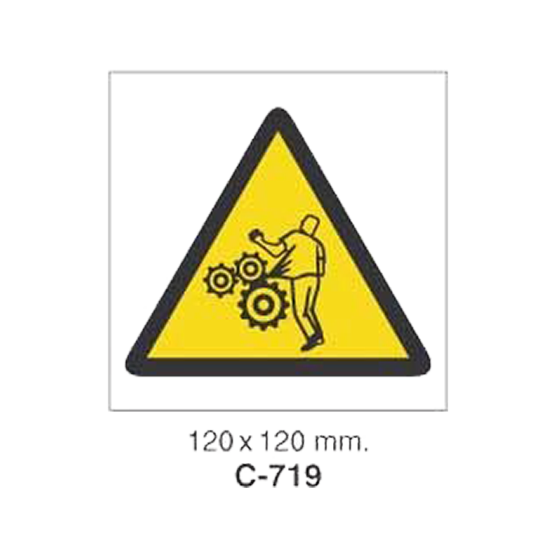 Cartel Adhesivo de Seguridad para Indicaciones de Obra//Adhesive Safety Signboard for Work Instructions